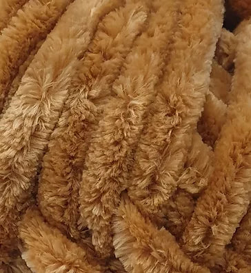 Scrumpalicious super chunky chenille yarn by Cygnet Yarns in teddy