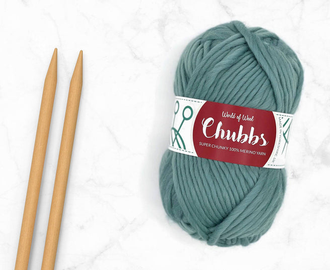 Chubbs Super Chunky Merino Yarn in teal